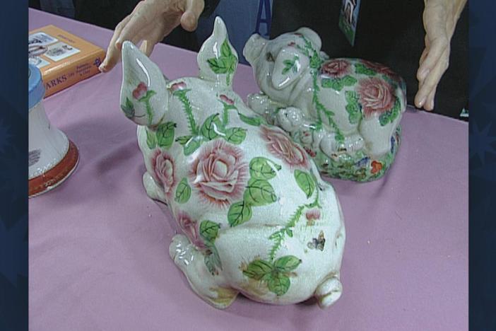 Appraisal: Ceramic Pigs, ca. 1920, from Vintage Madison.