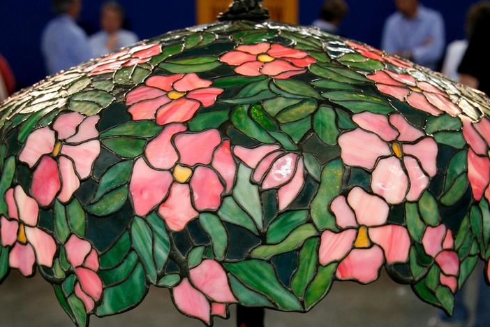 Appraisal: Early 20th-Century Gorham Leaded Glass Lamp, from Baltimore Hour 1.