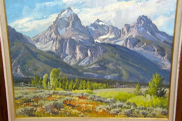 Appraisal: Conrad Schwiering Oil, ca. 1966, from Rapid City Hour 1.