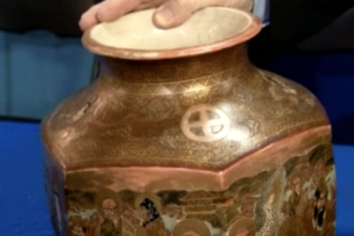 Appraisal: Meiji Period Satsuma Vase, ca. 1885, in San Jose, Hour 3.