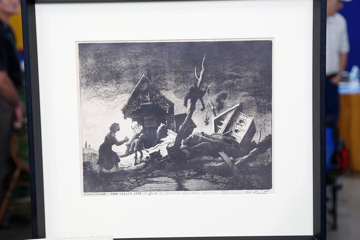 Appraisal: 1951 Thomas Hart Benton Lithograph with Letter, from Junk in the Trunk 4, Part 