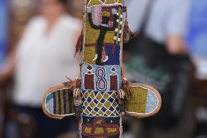 Appraisal: Yoruba Orisha Oko Shaft & Beaded Sheath, from Chicago, Hour 2.