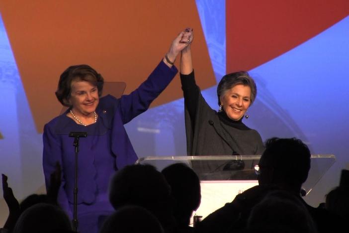 Emily's List honors Senators Dianne Feinstein and Barbara Boxer