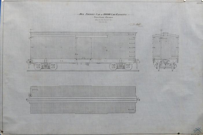 Appraisal: Pullman Railroad Technical Drawings, ca. 1900, from Cleveland Hr 2.