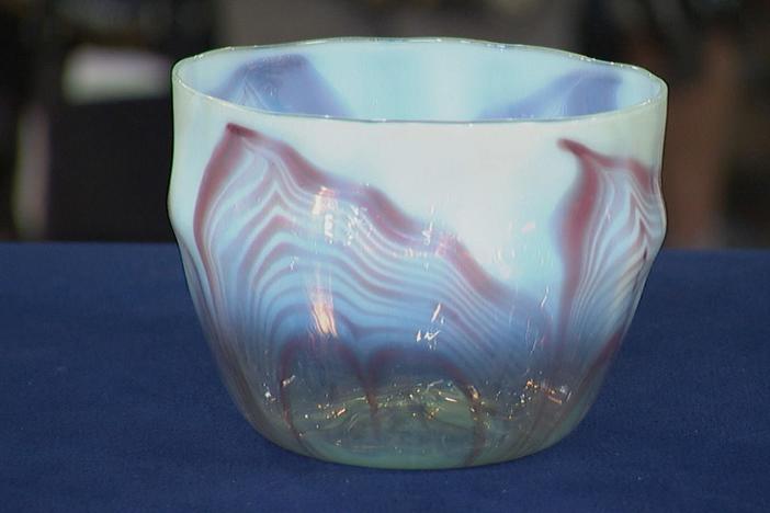 Appraisal: 1894 Early Tiffany Glass Bowl, from Omaha Hr 1.