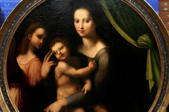 Appraisal: Oil Painting Attributed to Franciabigio, from Manor House Treasures.