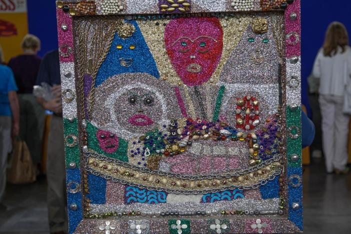 Appraisal: Simon Sparrow Mixed-media Art, ca. 1980