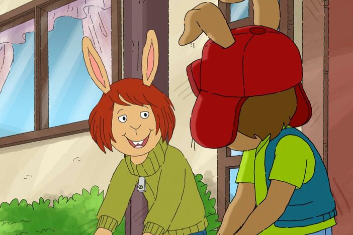 Bud tries to teach himself to tie his shoes. It's tricky, but practice makes perfect!