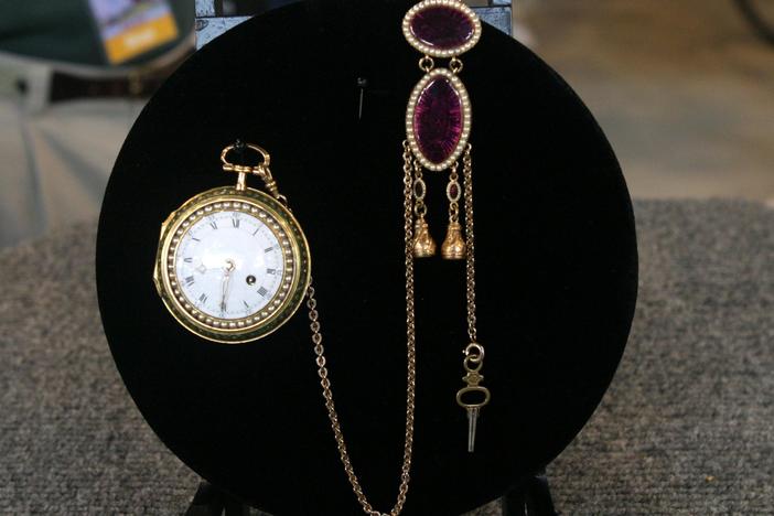 Appraisal: Pocket Watch & Chatelaine, ca. 1790, from Mansion Masterpieces.
