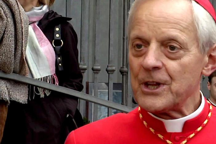 He asks US Catholics to pray for the cardinals as they prepare to enter the conclave.