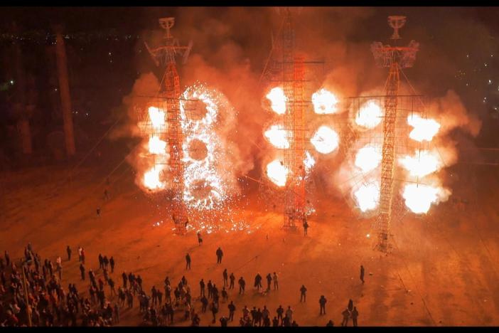 The clip is a visual poem capturing the essence of one of the Festival’s two main displays