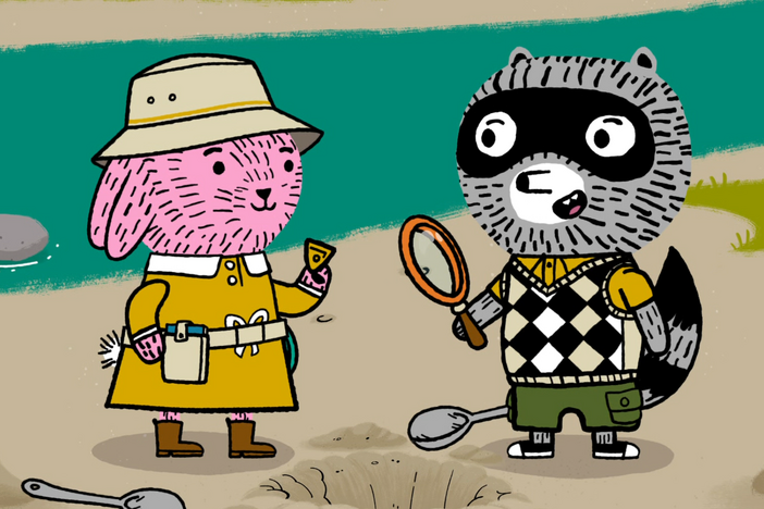 While playing archeologists, Arugula and Carl dig up an extremely rare artifact!