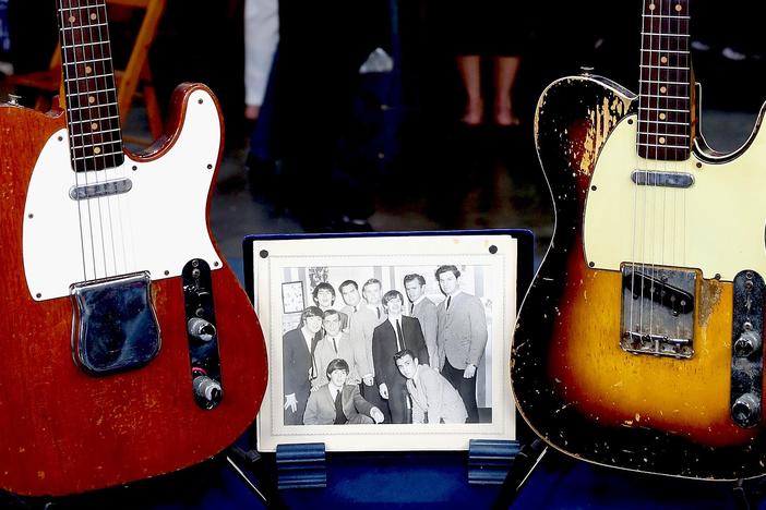 Appraisal: Fender Telecaster Guitars with Beatles Photo, ca. 1960, from Detroit Hour 1.