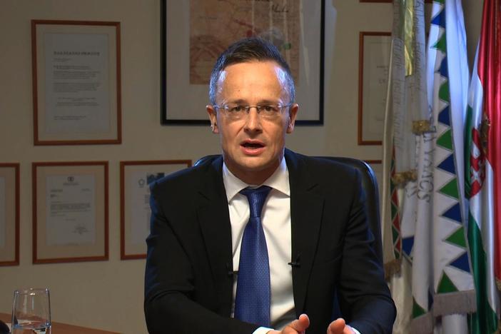 Hungary's Foreign Minister Péter Szijjártó joins the program.