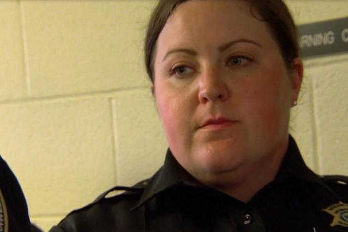 Deputy Carey Roberts finishes her training to join the police force in South Carolina.