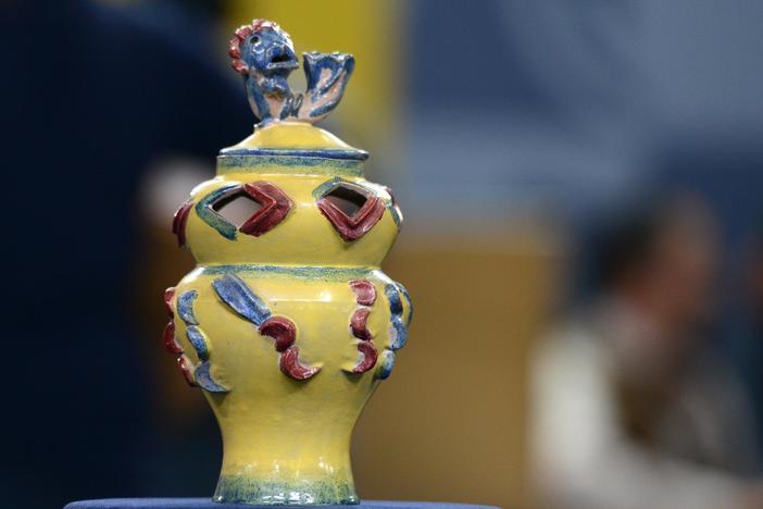 Appraisal: Wieselthier-signed Wiener Werkstätte Vase, ca. 1925
