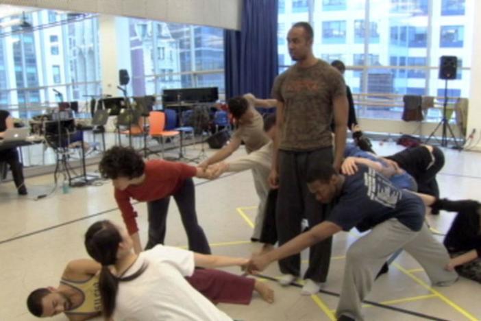 In an outtake from Bill T. Jones: A Good Man, an actor adapts to a dance setting