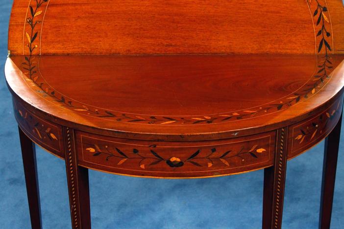 Appraisal: Hepplewhite Inlaid Games Table, ca. 1810, from Pittsburgh Hour 2