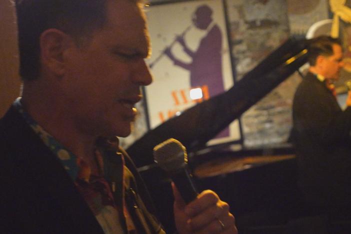 The celebrated jazz vocalist takes us to one of his favorite clubs in Greenwich Village.