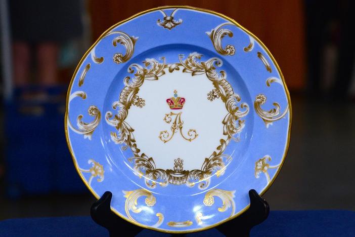 Appraisal: 1892 Alexander III Russian Imperial Plate, from Birmingham, Hour 2.