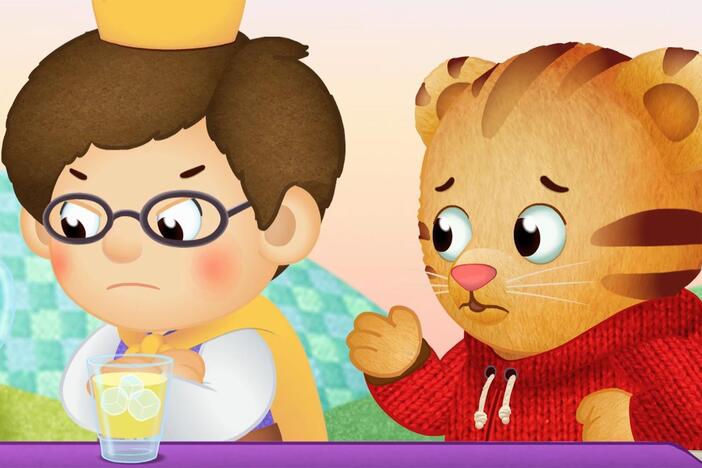 Prince Wednesday tells Daniel aboout his mad feelings at the lemonade stand.