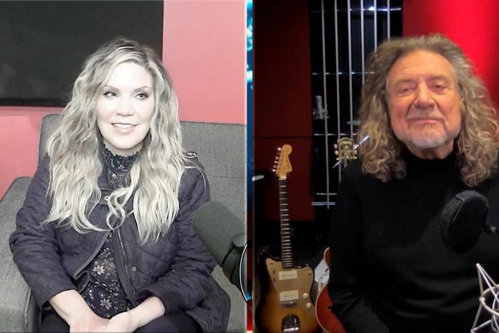 Iconic musicians Robert Plant and Alison Krauss reflect on their careers.