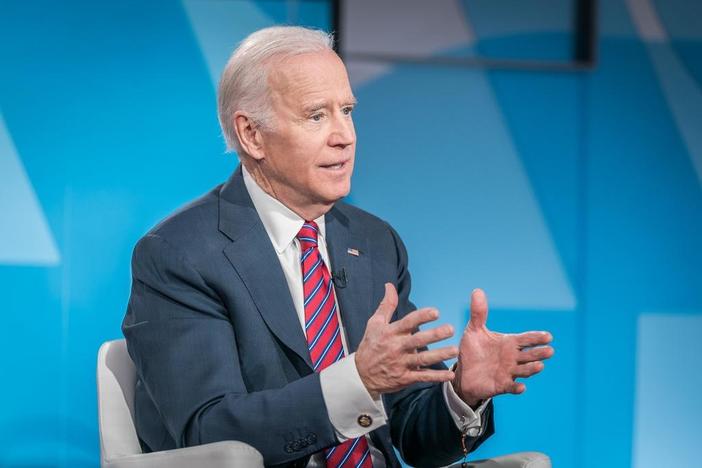 Joe Biden joins us for a wide-ranging interview with Judy Woodruff.
