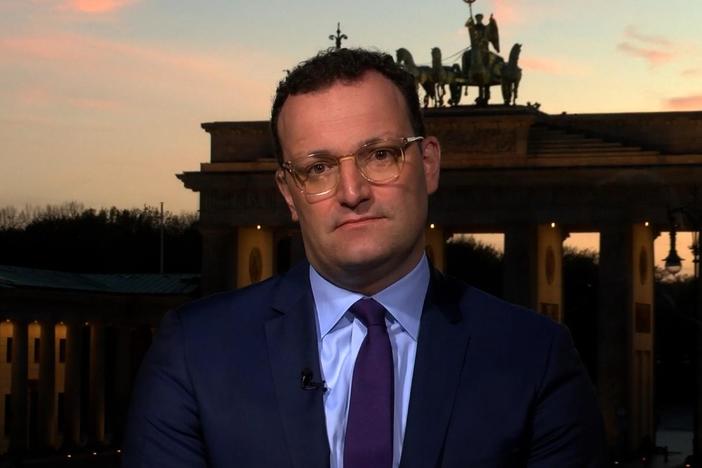 German Health Minister Jens Spahn joins the program.
