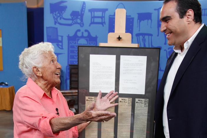 In Madison, Hour 1, Simeon Lipman appraises a Frank Sinatra signed letter.