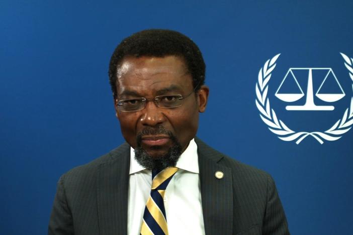 Chile Eboe-Osuji discusses sanctions against I.C.C. officials.