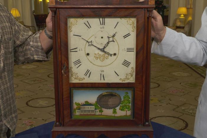 Appraisal: Seth Thomas Pillar & Scroll Clock, ca. 1820