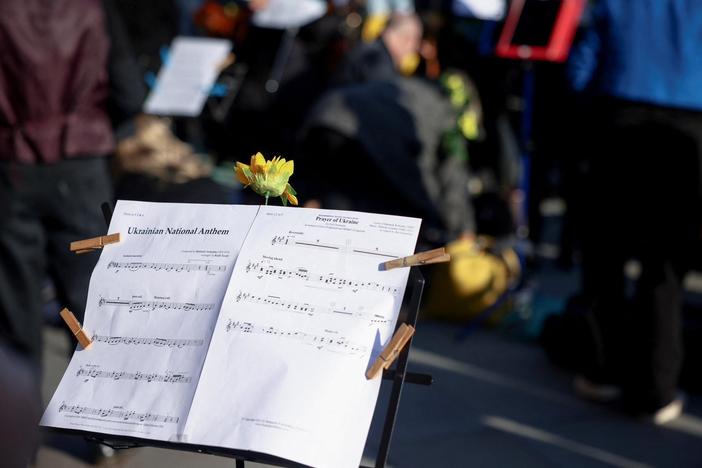 In bunkers and at evacuation points, music uplifts a nation under siege