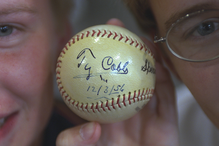 Appraisal: 1956 Ty Cobb-signed Baseball, from Vintage Charlotte.