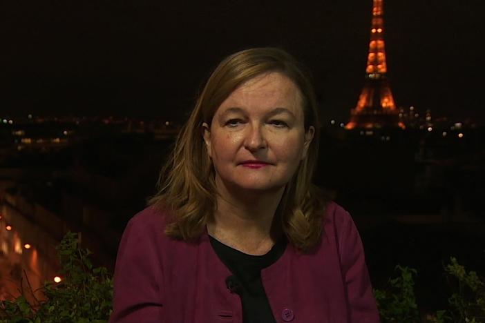 French European Parliament Member Nathalie Loiseau reacts to the terrorist attack in Nice.