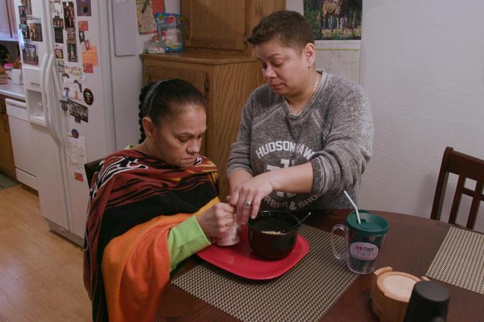 Daisy cares for her mother who has Alzheimer's disease.
