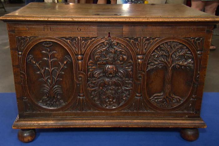 Appraisal: George II Walnut Chest, ca. 1720, from Tucson Hr 1.