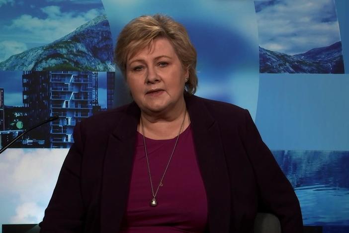 Norwegian Prime Minister Erna Solberg joins the program.