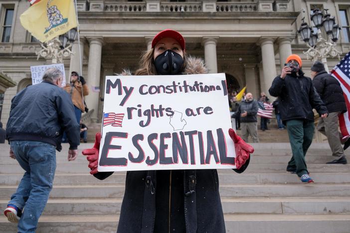 The politics behind protests of stay-at-home orders