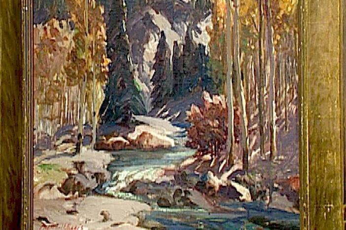 Appraisal: Fremont Ellis Painting, "Red River Canyon, El Rancho De San Sebastian." 