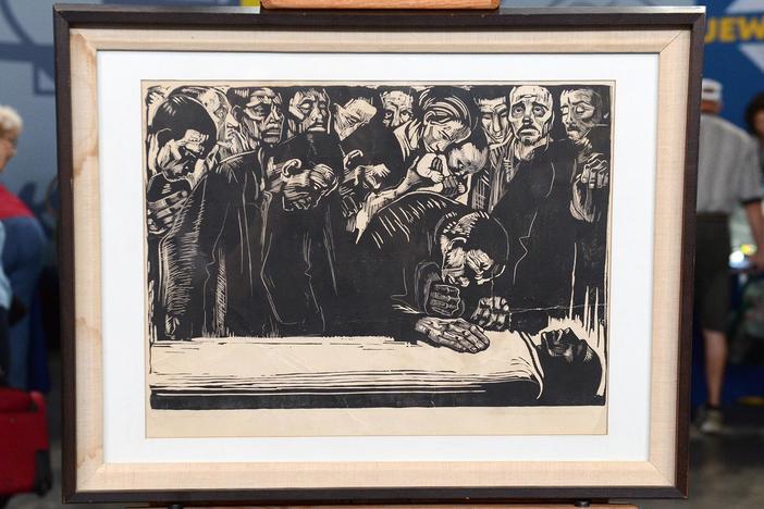 Appraisal: 1919 Käthe Kollwitz Woodcut, from Spokane Hour 2.