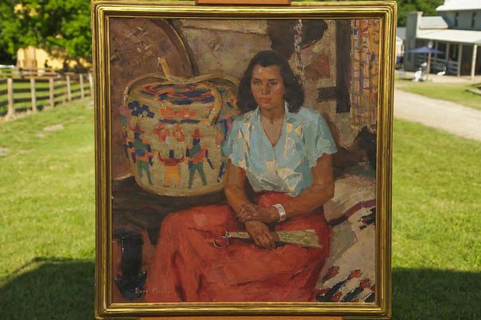 Appraisal: Burt Procter Oil Painting, ca. 1960