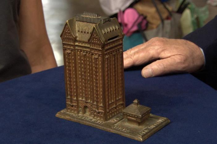 Appraisal: 1892 Brass Masonic Temple Bank, from Albuquerque, Hour 2.