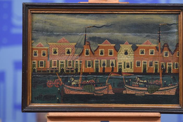 Appraisal: 19th-Century Dutch Folk Art Painting, from Chicago, Hour 1.