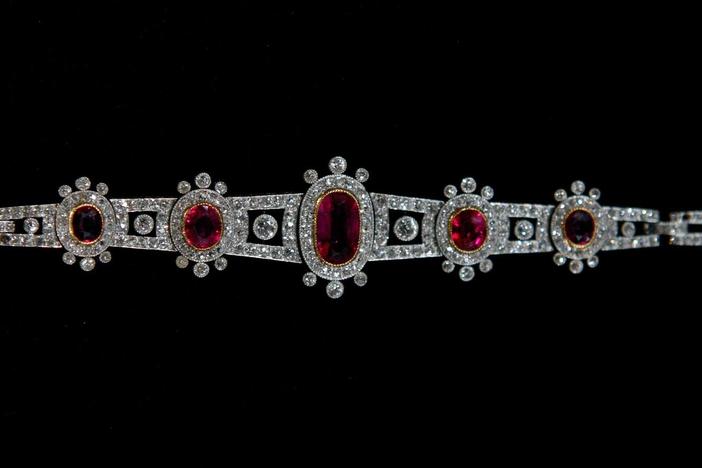 Appraisal: Ruby & Diamond Bracelet, ca. 1895
