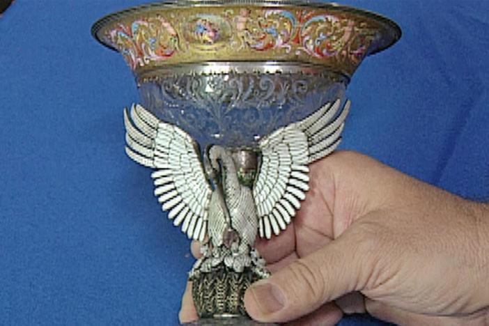 Appraisal: Viennese Enamel & Rock Crystal Cup