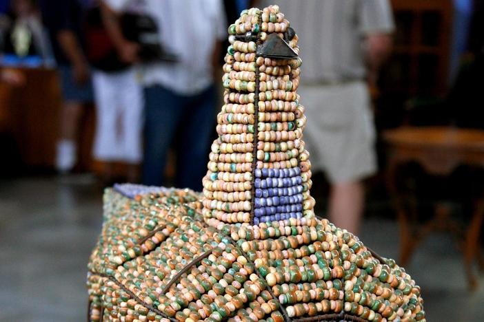 Appraisal: Kaipiainen Beaded Bird Sculpture, from Spokane Hour 1.