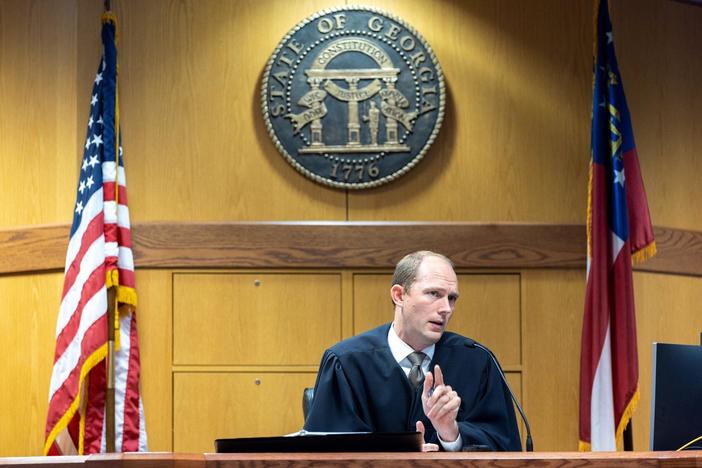 Trump pleads not guilty in Georgia case, judge rules trial will be televised