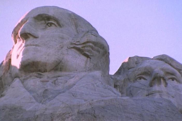 Gutzon Borglum used a  concoction of materials to fill in the cracks in Jefferson's head.