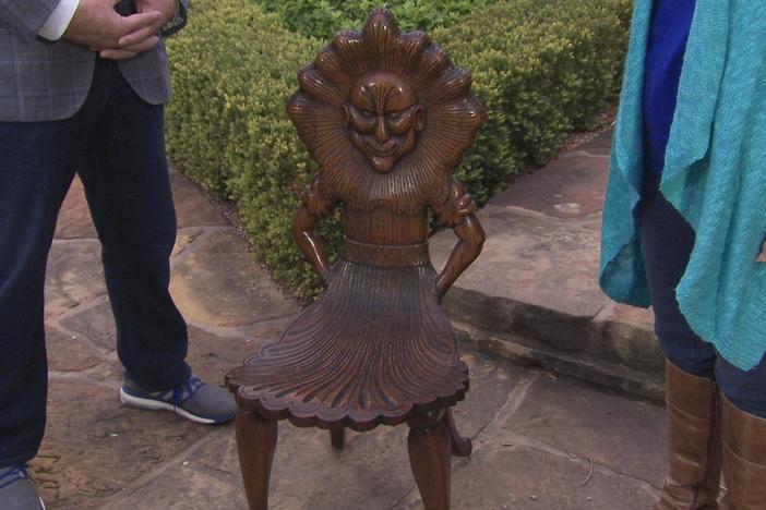 Appraisal: Carved Oak Side Chair, ca. 1890