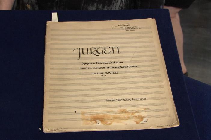 Appraisal: Deems Taylor Musical Manuscript, ca. 1926, from Cleveland Hr 1.